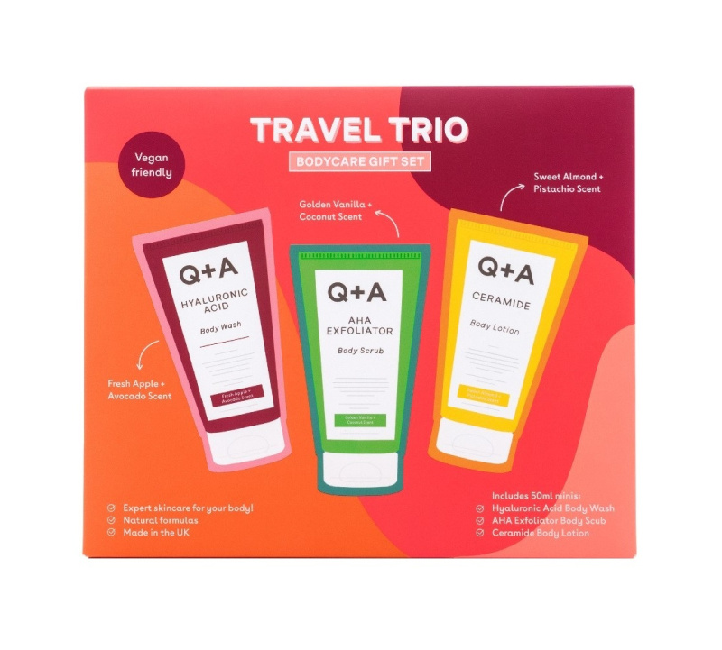 Q+A Travel Trio dárková sada na tělo