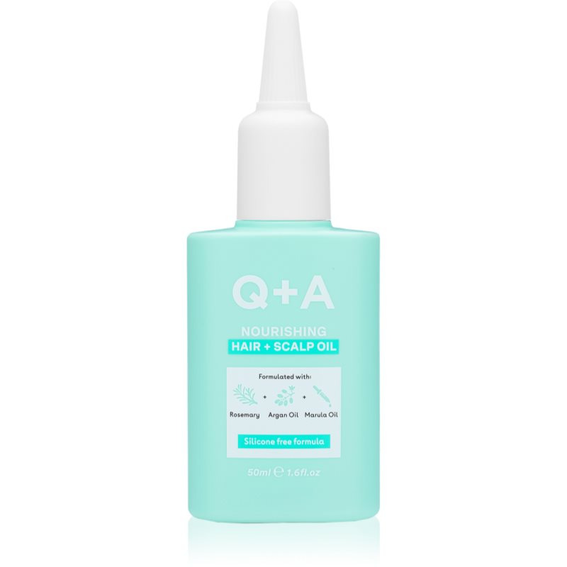 Q+A Nourishing Hair + Scalp Oil vyživující olej na vlasy a vlasovou pokožku 50 ml