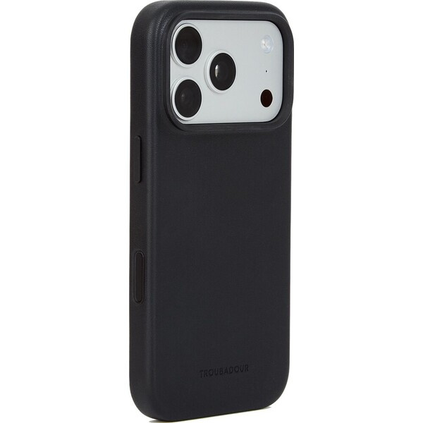 Troubadour Full Leather MagSafe kožený kryt iPhone 17 Pro Max/iPhone 18 Pro Max Black