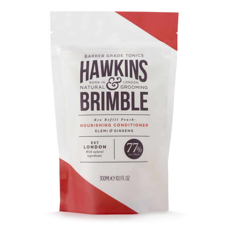 Hawkins & Brimble Nourishing Conditioner Eco Refill Pouch vyživující kondicionér náhradní náplň pro muže 300 ml