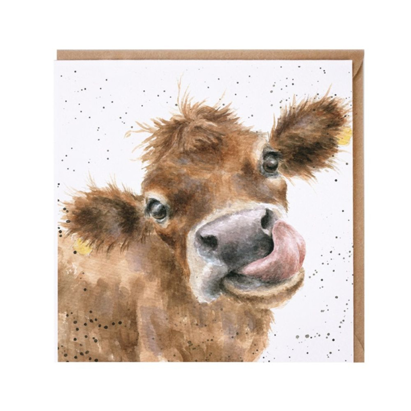 Wrendale Designs Přání Wrendale Designs "Mooooo", 15x15 cm - Kráva