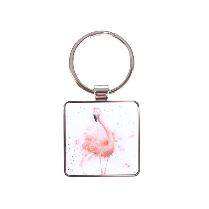 Wrendale Designs Klíčenka Wrendale Designs "Pretty in Pink" - Plameňák