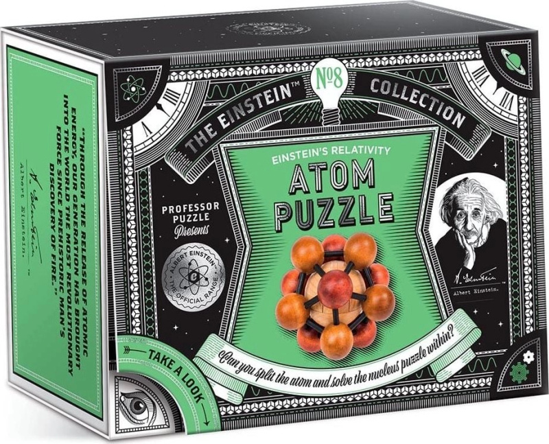 Profesor Puzzle Dřevěný Hlavolam Atom