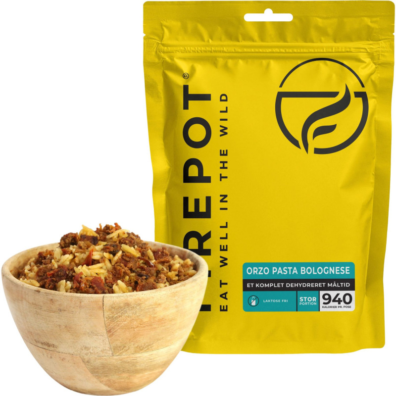 Firepot Orzo Pasta Bolognese, lyofilizované jídlo, XL