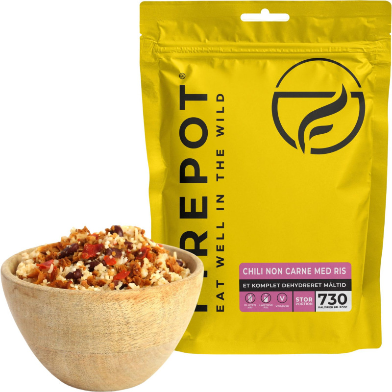 Firepot Chili bez masa s rýží, lyofilizované jídlo, XL