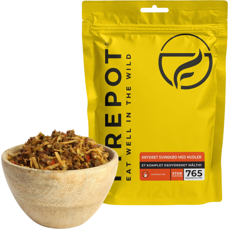 Firepot Kořeněné Vepřové s Nudlemi, lyofilizované jídlo, XL