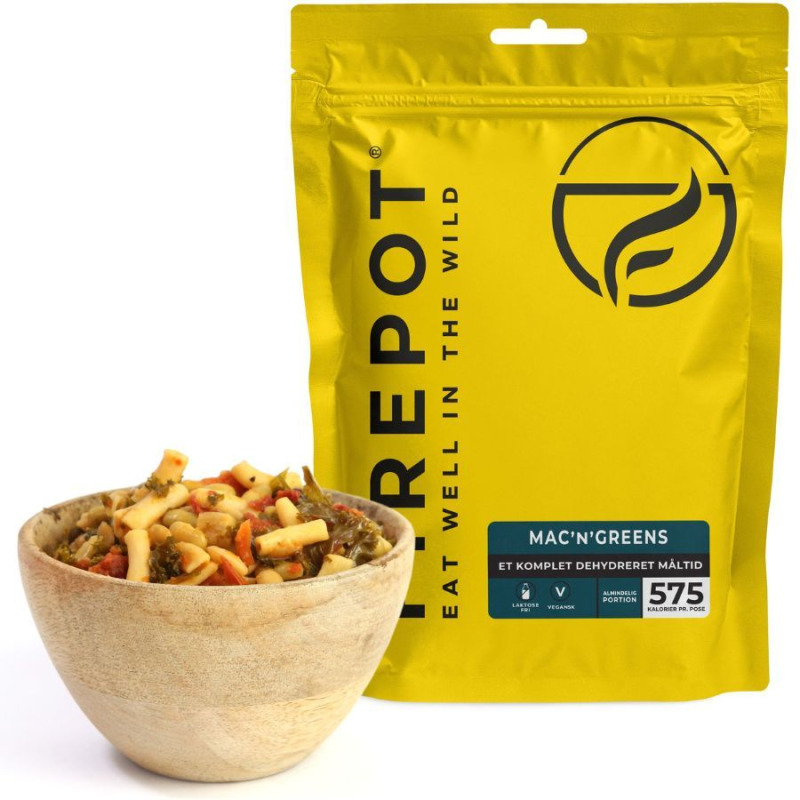 Firepot Mac'n'Greens, lyofilizované jídlo, Reg