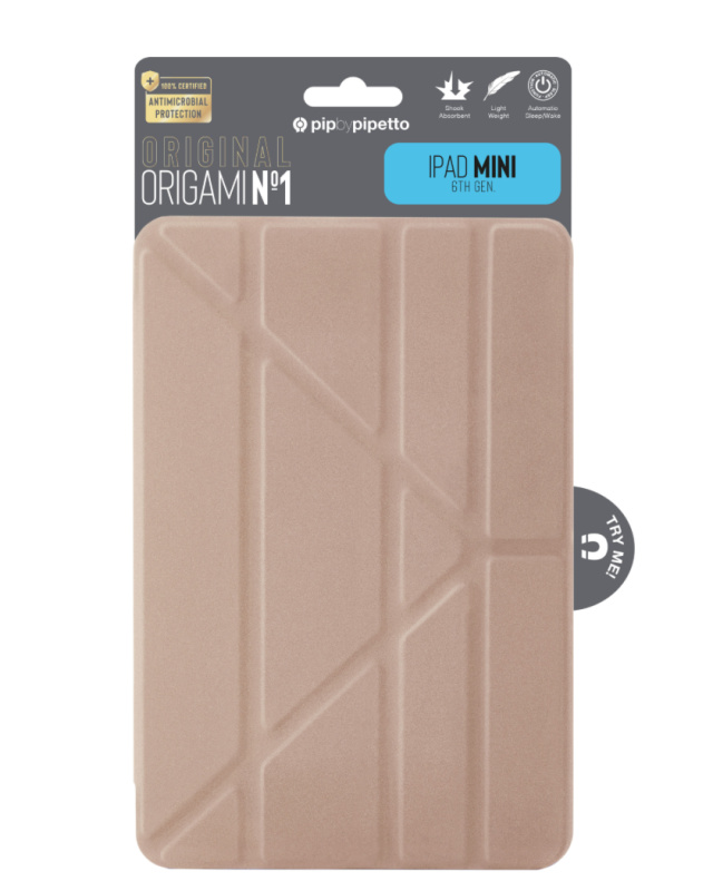 Pouzdro na iPad mini 6 Pipetto Origami Pencil Case No.1 - růžově zlaté