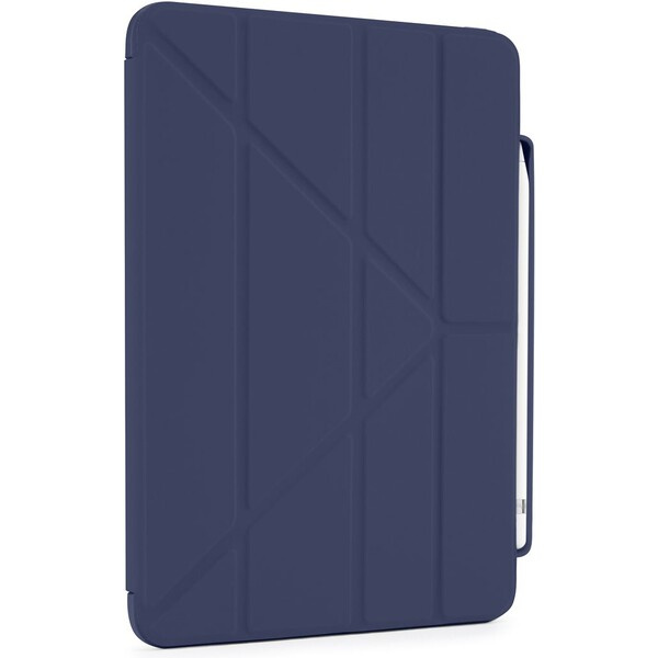 Polohovatelné pouzdro pro iPad 10. gen Pipetto Origami Pencil Case - tmavě modré
