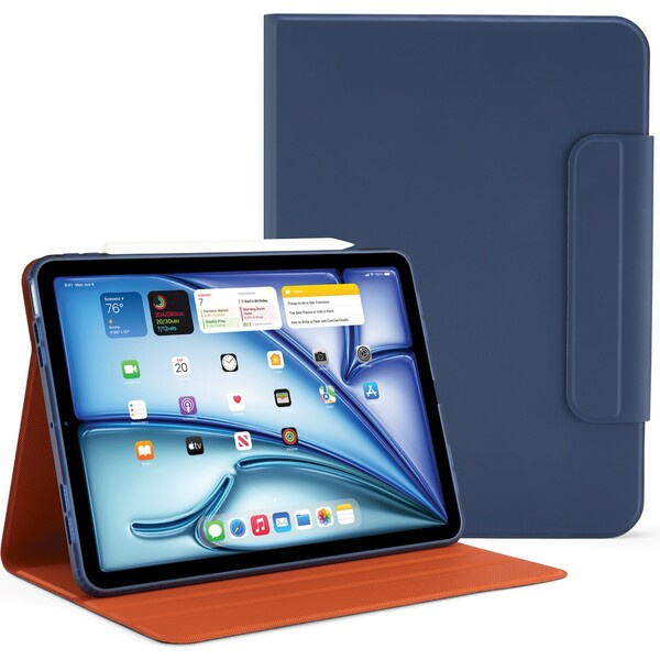 Pipetto Origami No5 Rotating Folio Case Dark Blue iPad Air 11 2024 / iPad Air 10.9 2022/2020 P059-113-AD