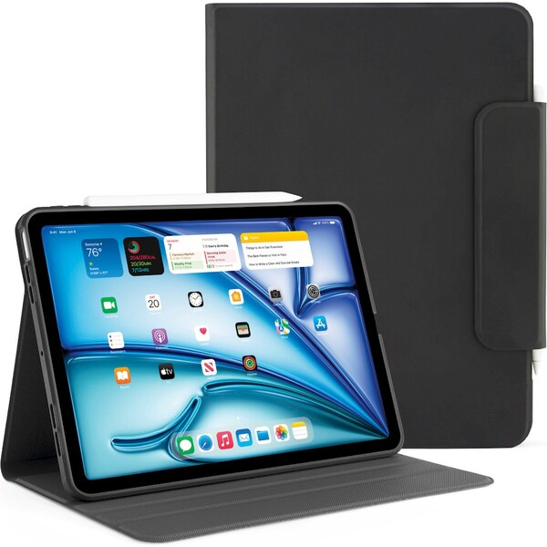 Pipetto Origami No5 Rotating Folio Case Black iPad Air 13 2024 P059-49-AE