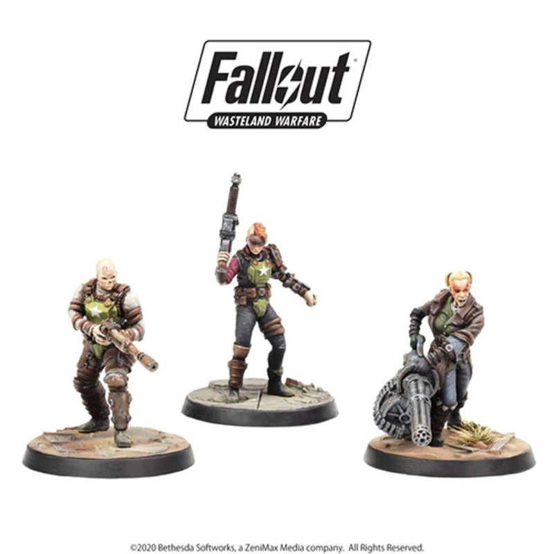 Modiphius Entertainment Fallout: Wasteland Warfare - Raiders: Ack-Ack, Sinjin & Avery - EN (Modiphius)