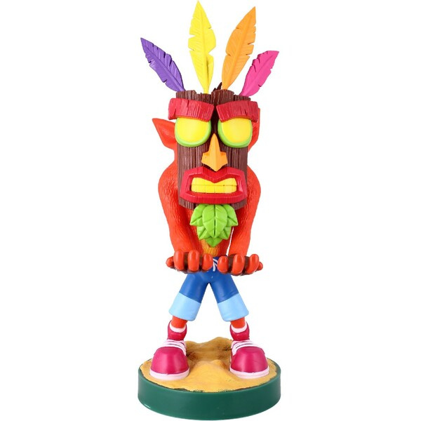 Exquisite Gaming Crash Bandicoot Cable Guy Aku Aku Crash 20 cm