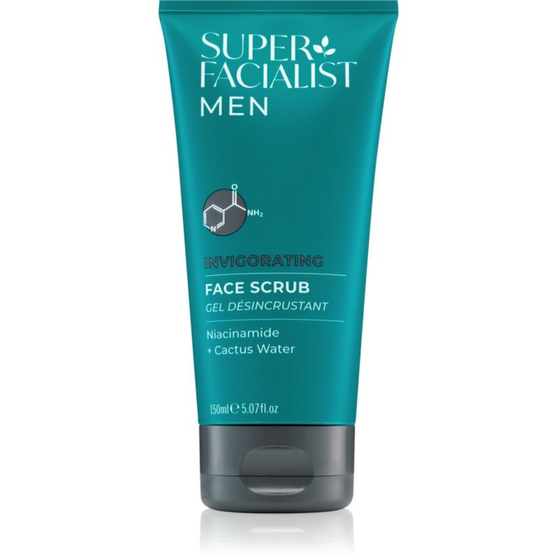 Super Facialist For Men Invigorating vyhlazující pleťový peeling pro muže 150 ml