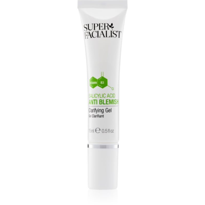 Super Facialist Salicylic Acid Anti Blemish lokální gel na akné proti nedokonalostem pleti 15 ml