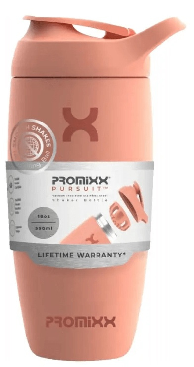 PROMiXX Pursuit Insulated Stainless Steel šejkr 550 ml - coral