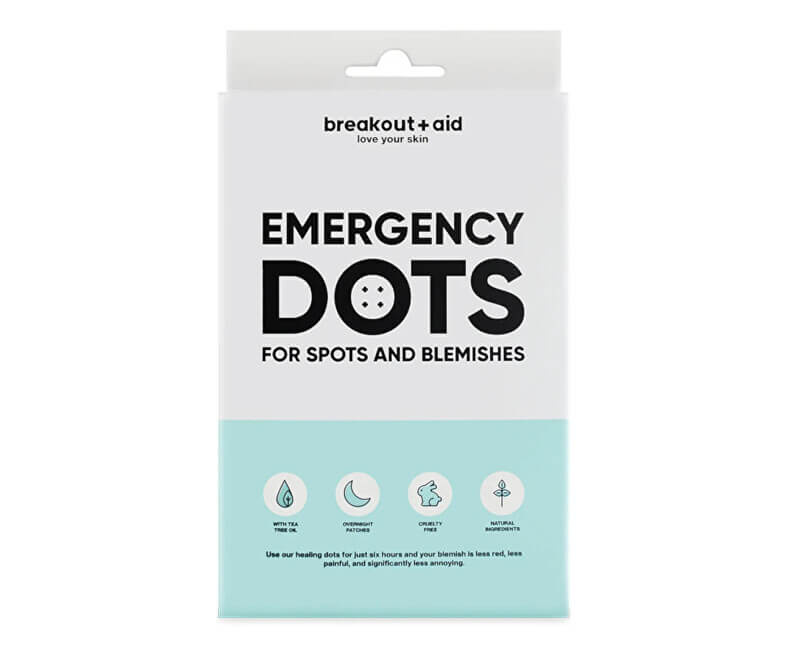 Breakout+aid Náplasti na lokální ošetření akné s tea tree, 72 ks