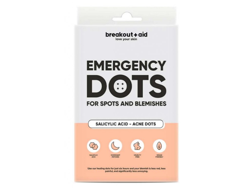 Breakout+aid Náplasti na lokální ošetření akné s kyselinou salicylovou, 72 ks