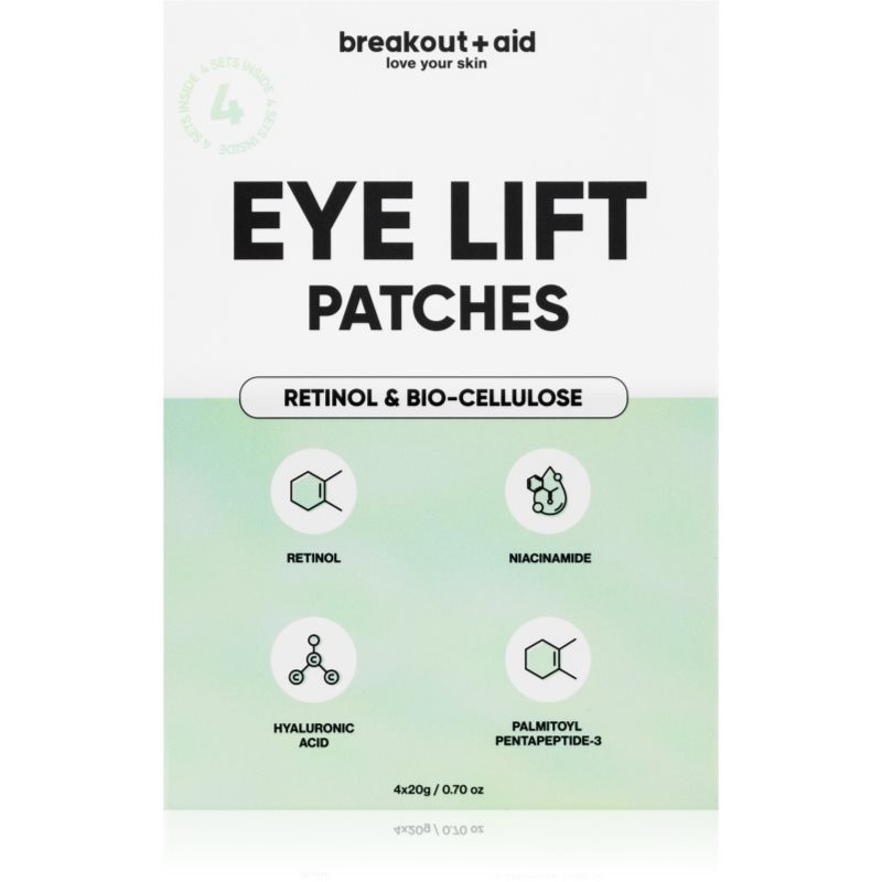 My White Secret Breakout+aid Eye Lift Patches náplasti pod oči proti vráskám s retinolem 4 ks
