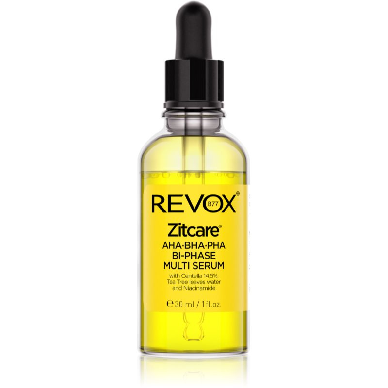 Revox B77 Zitcare AHA BHA PHA Bi-Phase Multi Serum dvoufázové sérum pro vyhlazení a zmatnění pleti 30 ml