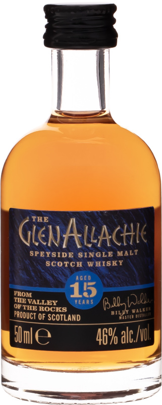 The GlenAllachie 15 letá Mini 46% 0,05l