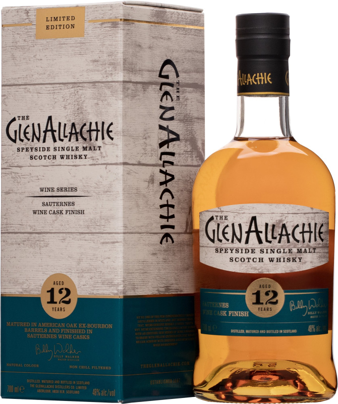 The GlenAllachie 12 letá Sauternes Wine Cask Finish 48% 0,7l