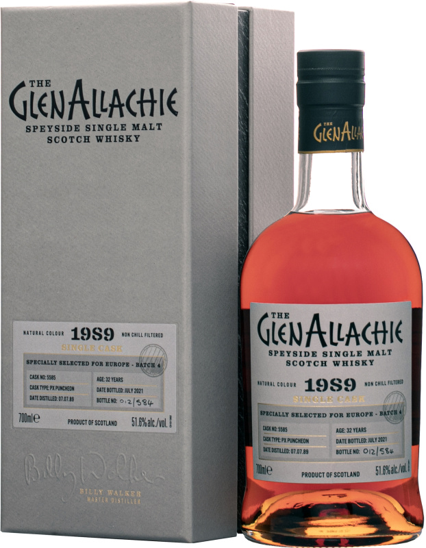 The GlenAllachie 32 Year Old Pedro Ximénez Puncheon Single Cask 1989 51,6% 0,7l