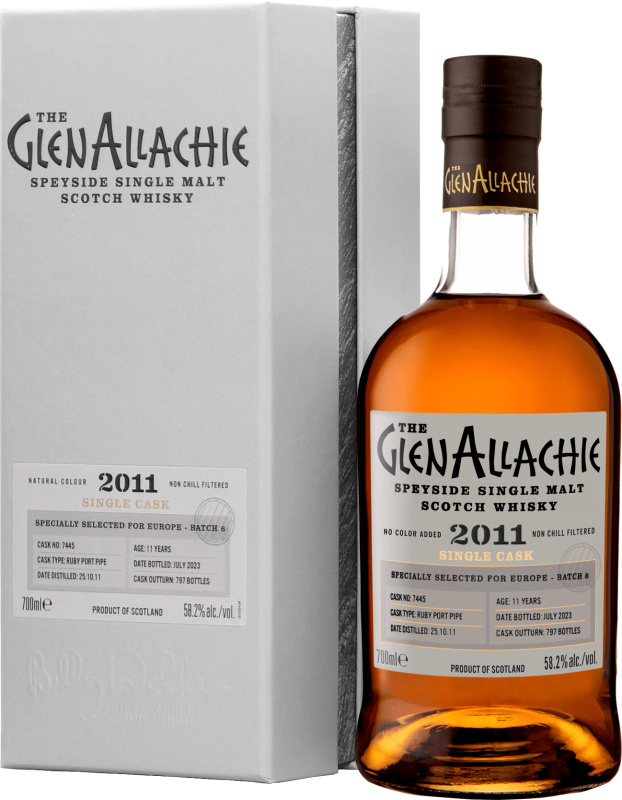 The GlenAllachie Single Cask 2011 11 letá Batch 6 Ruby Port Cask 58,2% 0,7l