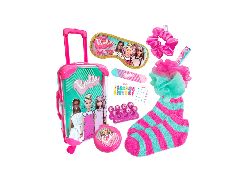 Barbie Cestovní set s kufrem (přespání)