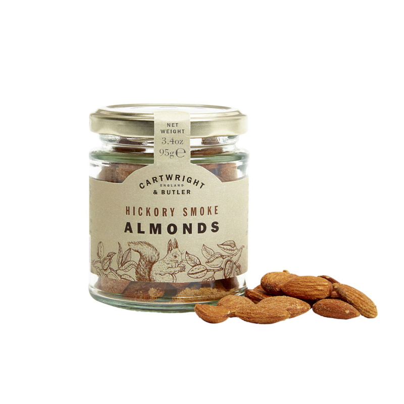 Cartwright & Butler Uzené mandle, skleněná dóza, 95 g 4502