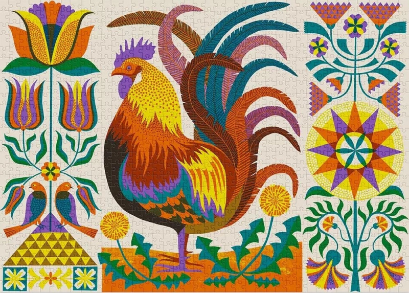 CLOUDBERRIES Puzzle Rooster 1000 dílků