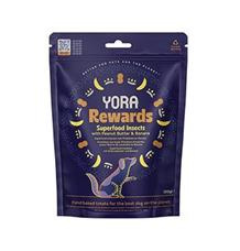 YORA Dog Rewards pamlsky z hmyzu arašídy a banán 100 g