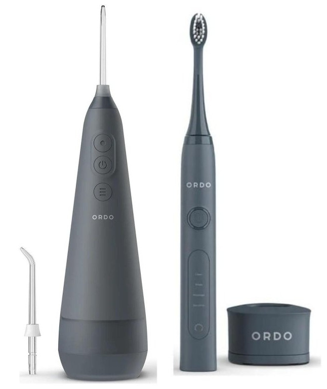 Zubní sprcha Ordo Hydro Sonic+ a sonický kartáček Ordo Sonic+ / tmavě šedá Varianta: ivi1
