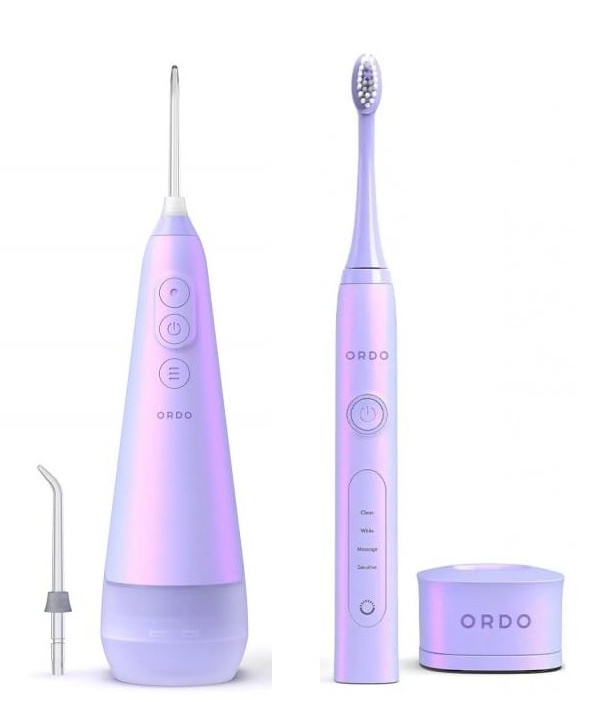 Zubní sprcha Ordo Hydro Sonic+ a sonický kartáček Ordo Sonic+ / fialová Varianta: ivi1
