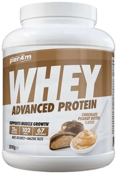 Per4m Whey Protein 2010 g - čokoláda/ arašídové máslo