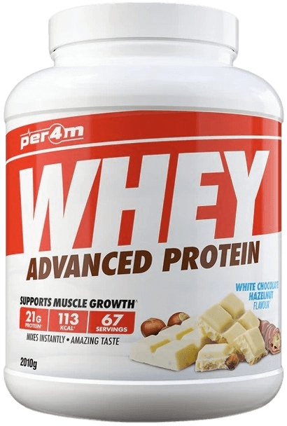Per4m Whey Protein 2010 g - bílá čokoláda/ oříšek