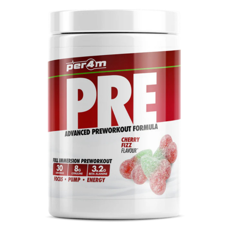 Per4m Pre Workout Stim 570 g - jahoda/limetka