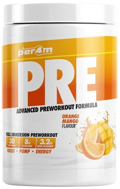 Per4m Pre Workout Stim 570 g - pomeranč/mango
