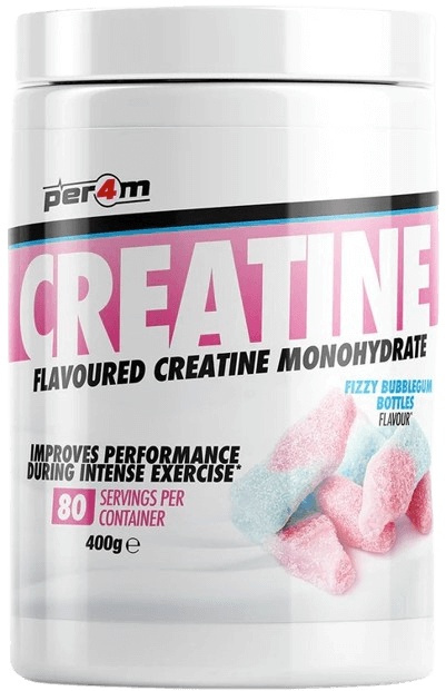 Per4m Creatine Monohydrate 400 g - šumivé žvýkačkové láhve