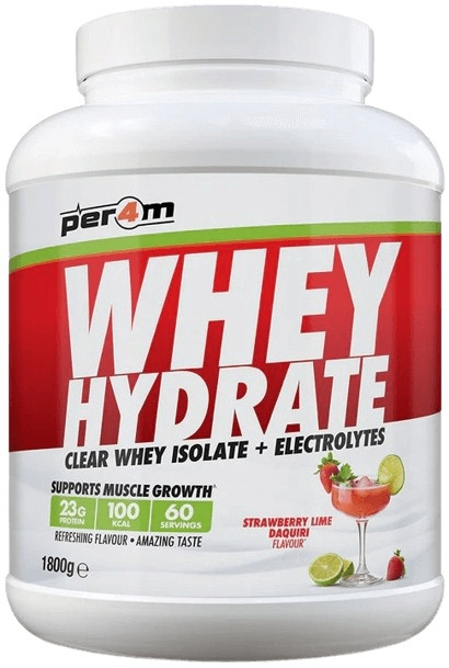 Per4m Clear Whey Isolate + Electrolytes 1800 g - jahoda/ limetka Daquiri