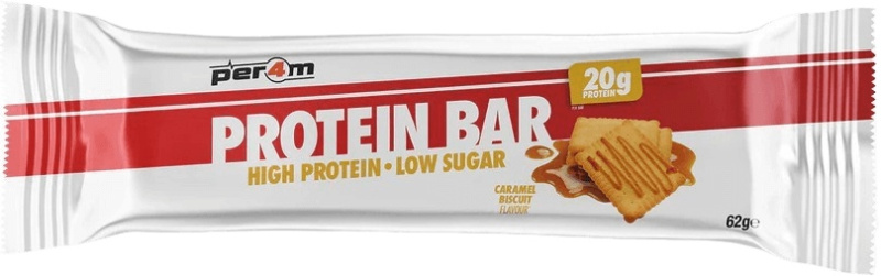 Per4m Protein Bar Low Sugar 62 g - karamel biscuit
