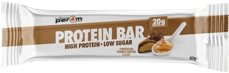 Per4m Protein Bar Low Sugar 62 g - čokoláda/ arašídové máslo