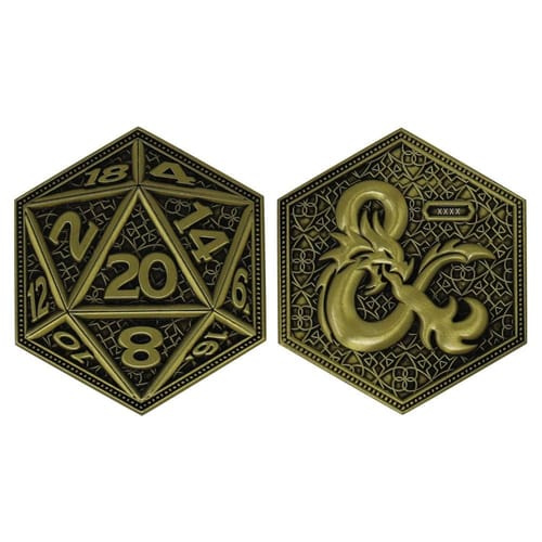 Zberateľská mince Dungeons & Dragons D20