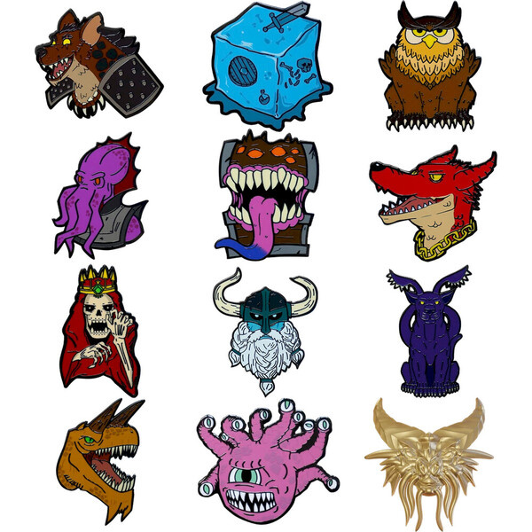 Fanattik mystery odznak Dungeons & Dragons - 50th Anniversary