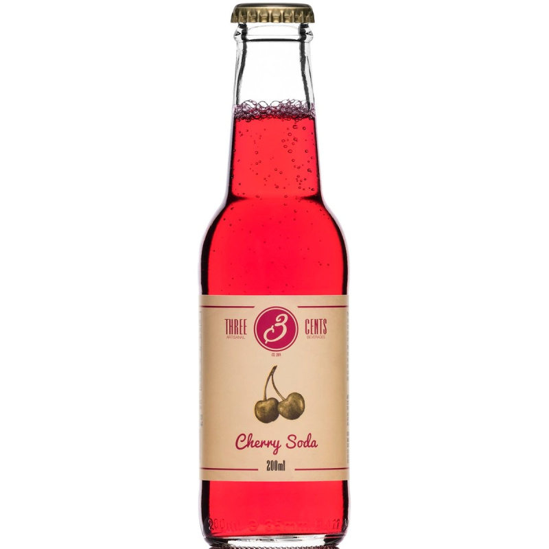 Three Cents Cherry Soda sklo