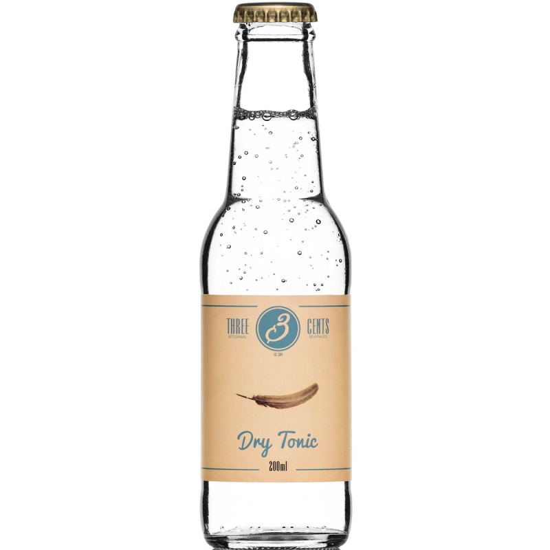 Three Cents Dry Tonic sklo