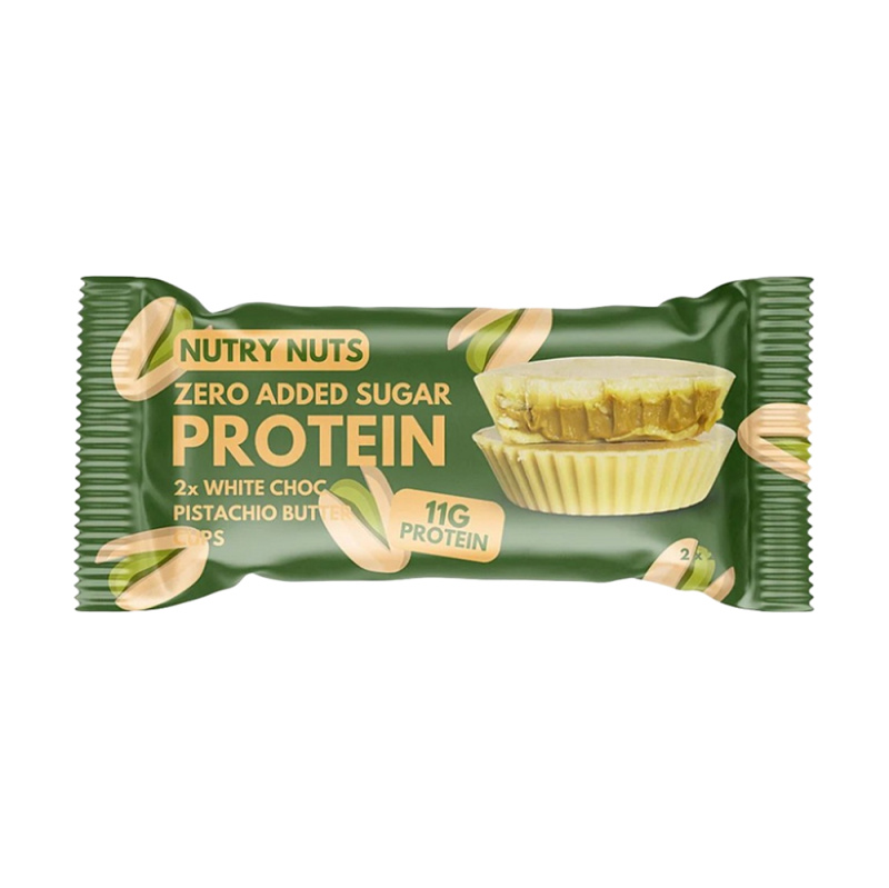 Nutry Nuts Cups (proteinové košíčky) 42g - White Chocolate Pistachio