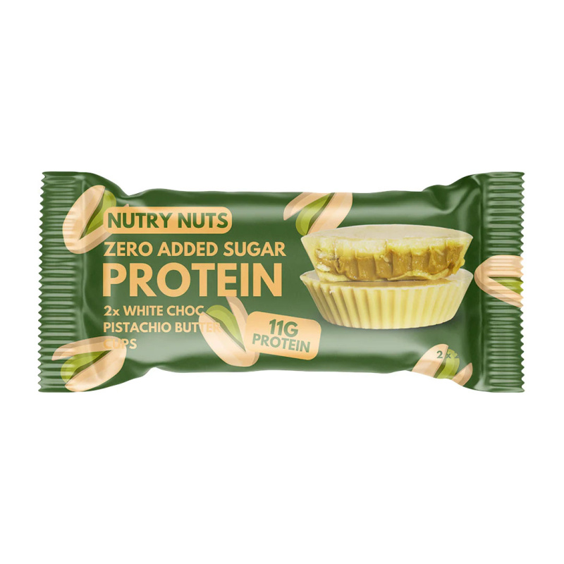 Nutry Nuts Cups (proteinové košíčky) 42g - White Chocolate Pistachio