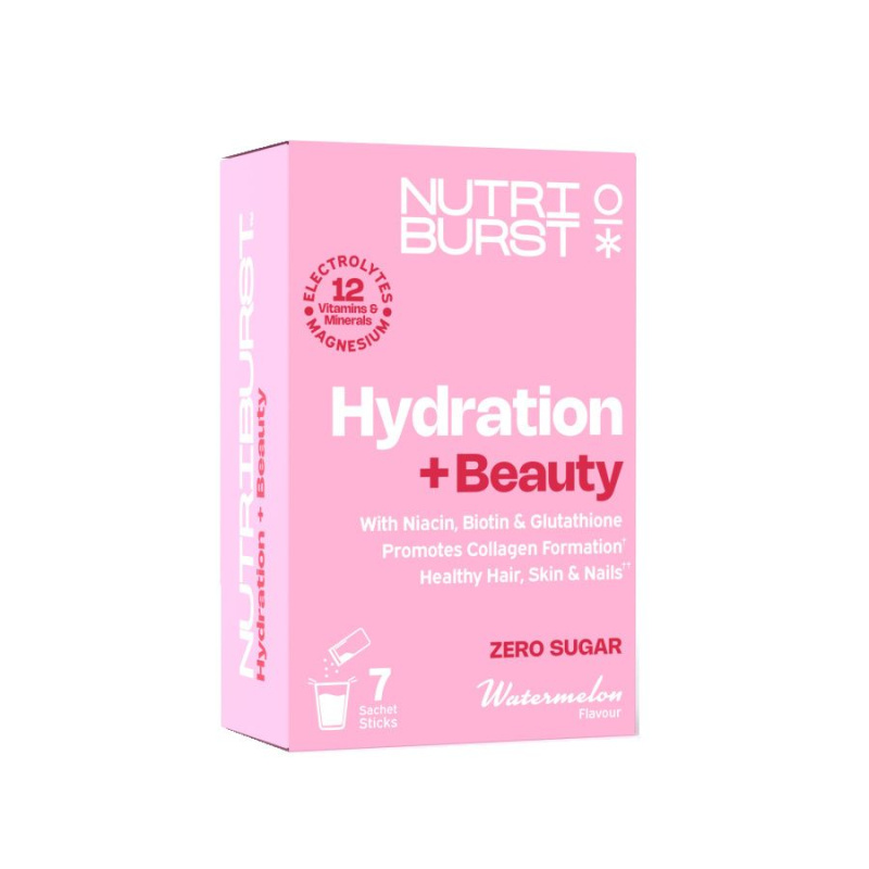 Nutriburst Elektrolyty Beauty hydratační nápoj s vitamíny 7 ks vodní meloun