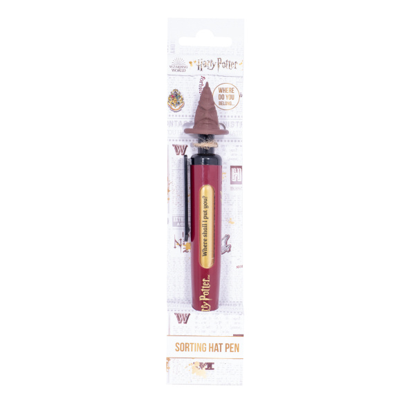 CurePink Plastová propiska Harry Potter Moudrý klobouk SLHP519